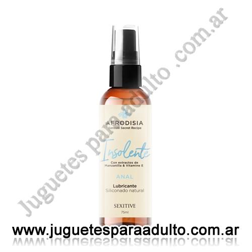 Aceites y lubricantes, , Lubricante Siliconado Natural para sexo anal. 75ml